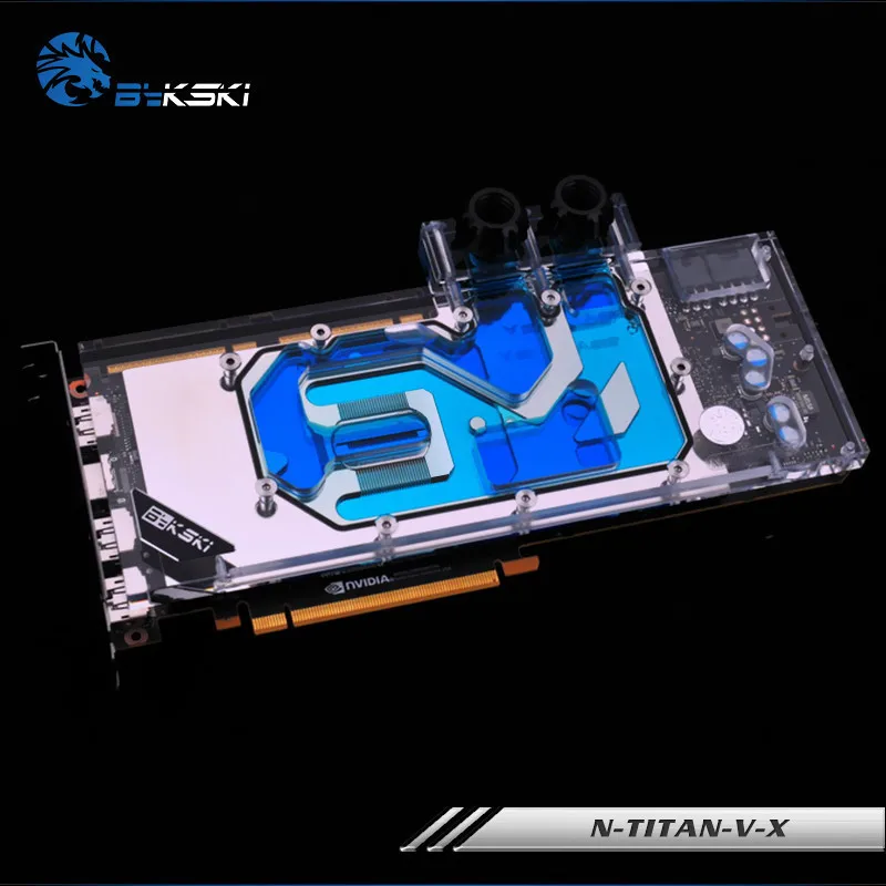 Bykski полная бухта GPU водный блок для VGA NVIDIA TITAN V публичная версия видеокарта N