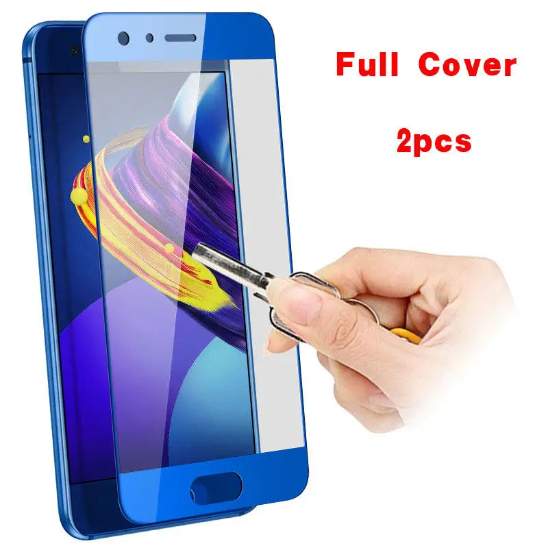 2 шт. закаленное стекло Huawei Honor 9 8 Pro V9 защита экрана P8 lite 2017 P 10 P10 Plus Nova полное