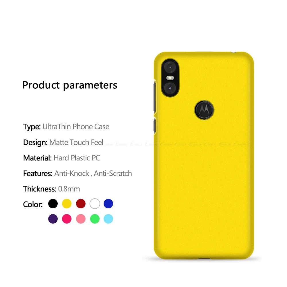Ультра Тонкий чехол для телефона Motorola Moto One Vision Power P50 P30 Note Play матовая Жесткая