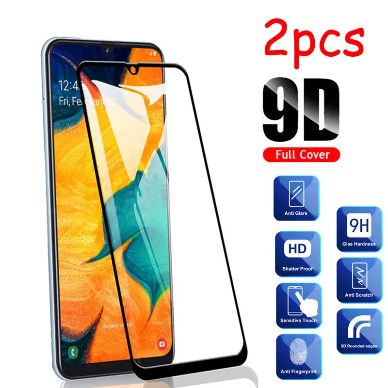 2 шт./лот, полностью Защитное стекло для samsung Galaxy A 30 A 50 A50, Защитное стекло для экрана samsung A50 30 A 40 A70 50A, стеклянная пленка