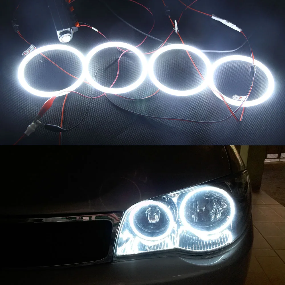 4 шт. 3014SMD светодиодные фары ангельские глаза для Hyundai Sonata 2002 2003 2004 2005 ультраяркие