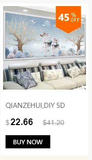 QIANZEHUI, алмазная вышивка, Круглый Алмазный пейзаж, течёт вода, полные стразы 5D, алмазная живопись, вышивка крестиком, рукоделие