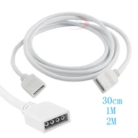 1m 2m 30cm 4 pin rgb led extension cable connector cord wire with 4pin for smd 3528 5050 rgb led light strip
