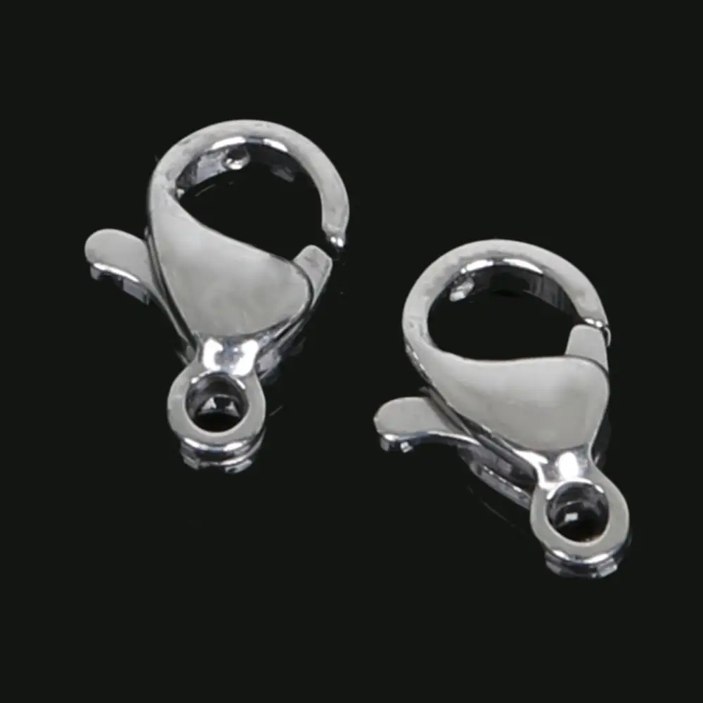 Застежки-карабины из нержавеющей стали для изготовления ювелирных изделий