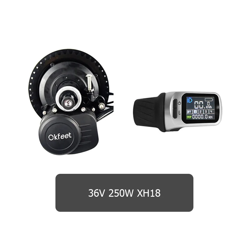 36v250w XH18 Tsdz2 Tongsheng 48 в 250 Вт 350 Вт 500 Вт XH18 датчик крутящего момента двигатель среднего привода электровелосипед e велосипед конверсионный комплект с светильник - Цвет: 36v250w XH18