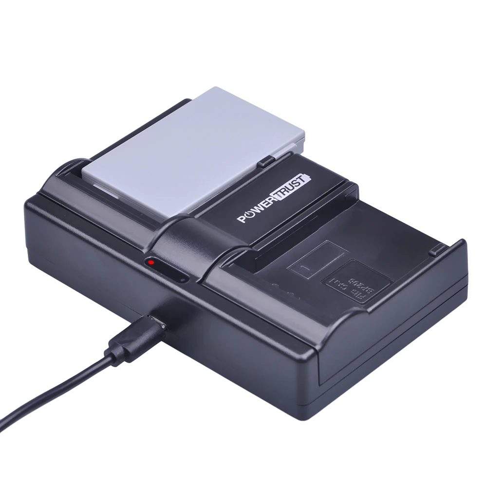 2 шт. BP-208 BP208 аккумулятор камеры + USB двойное зарядное устройство для Canon DC10 DC19 DC20 DC21