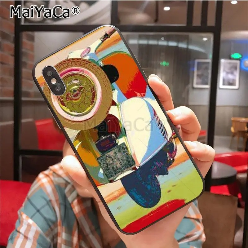 MaiYaCa Vespa скутер чехол для телефона iphone 11 Pro X 8 7 6 6S Plus 5 5S SE cass