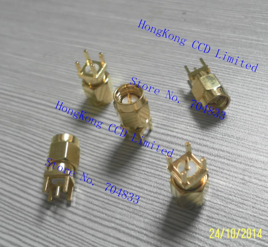 Крепление PCB SMA штекер прямой припой адаптер|connector 5-pin|adapter headphoneconnector uhf |