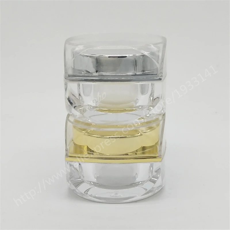 

200pcs/lot 10ml Transparent Acrylic Cream Jar, 10G Clear Plastic Jar for Eye Cream and Lipstick, Senior Cream Bottle