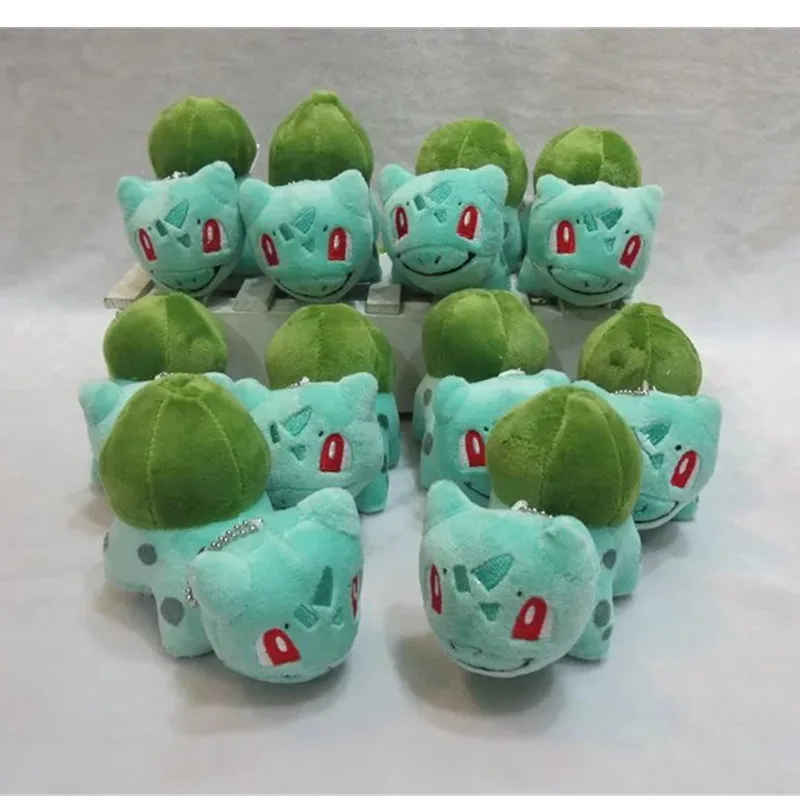 12 см Плюшевые настенные наклейки Snorlax Bulbasaur Psyduck Charmander милая кукла горячая