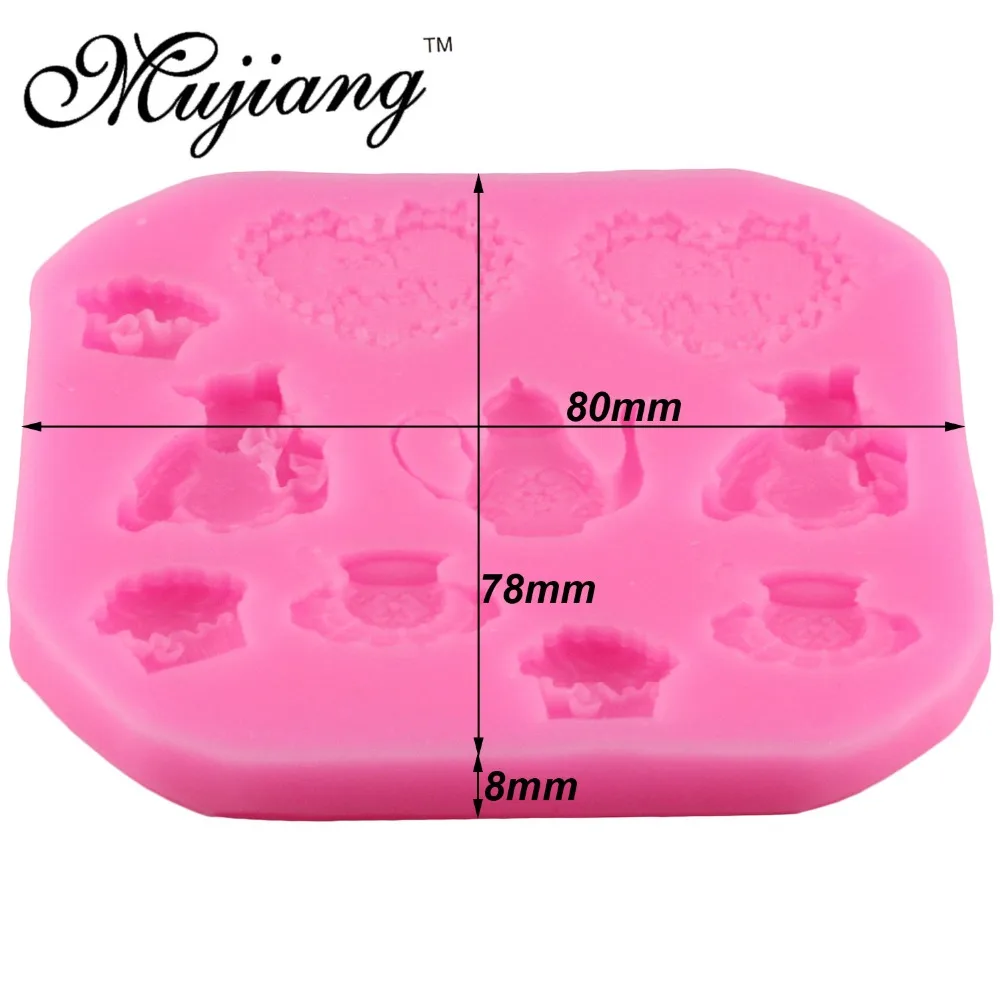 Силиконовые формы для помадки с мишками Mujiang свадебные инструменты украшения