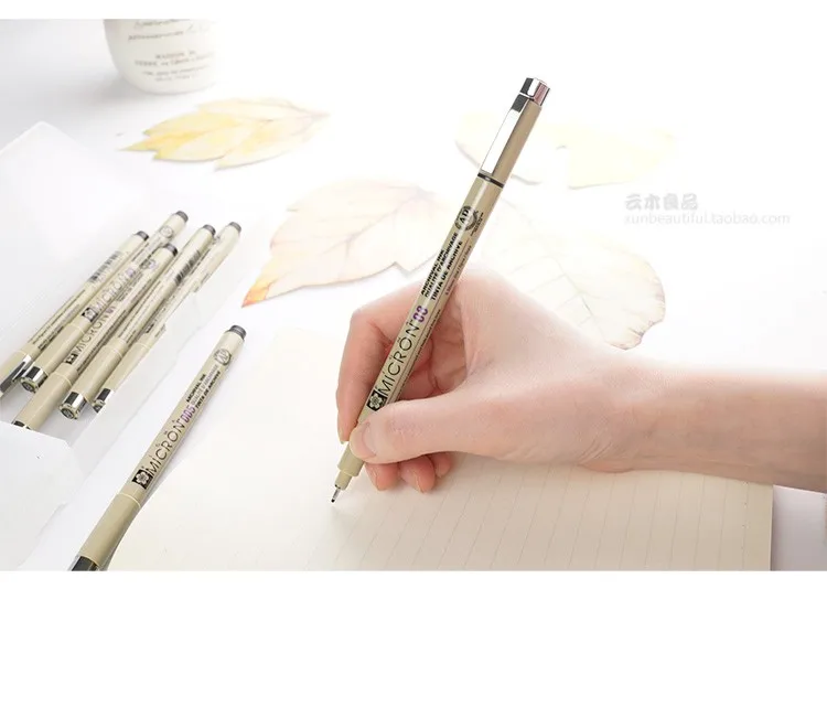 8 шт./лот Sakura Pigma Micron иглы Рисунок мультфильм эскиз архивные чернила гелевая ручка канцелярские принадлежности анимация товары для рукоделия