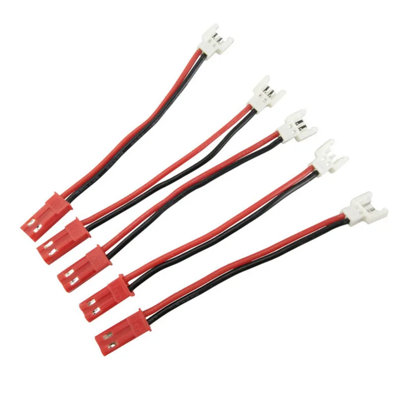 Зарядный Соединительный кабель для Syma X5c, UDI U818, MJX, X400, JST, запасные части для литий-полимерных аккумуляторов 3,7 в, 5 шт./компл.