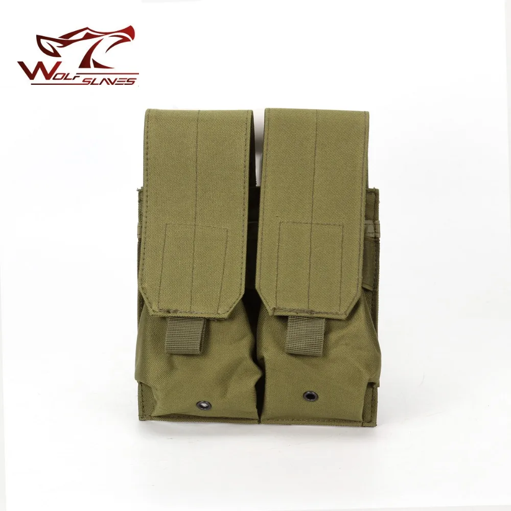 Тактическая двойная сумка для магазина Сумка MOLLE M4 чехол с зажимом пистолета