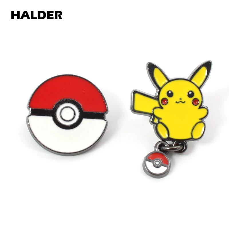 BR0016 аниме halder Pokemon Pocket Monsters модные ювелирные изделия бросок poke Броши с шариком ASH KETCHUM булавки Нагрудный значок аксессуар подарок