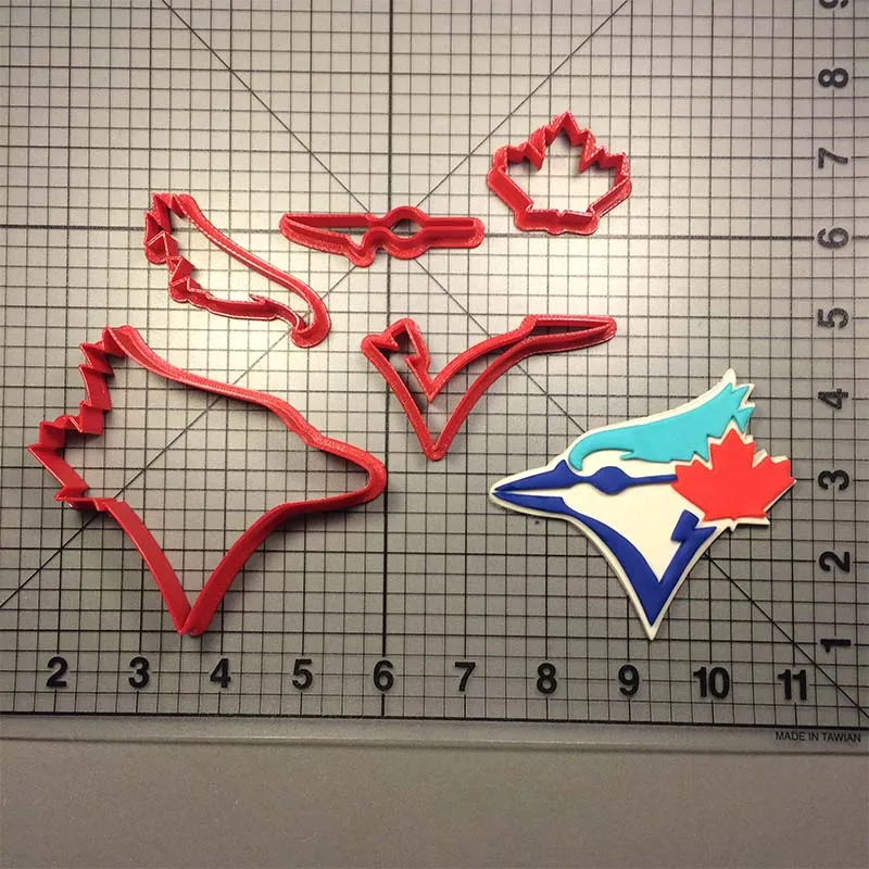 Лига бейсбольная команда логотип резак печенья набор на заказ 3D печать резка для