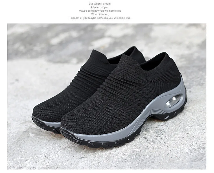 Осенние женские кроссовки; tenis feminino; криперы; сетчатые слипоны; обувь на плоской платформе; женские кроссовки на плоской подошве для женщин; 1839