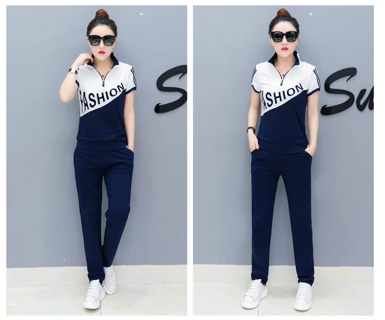 Для женщин комплект из 2 частей костюмы топ и брюки плюс Размеры толстовки