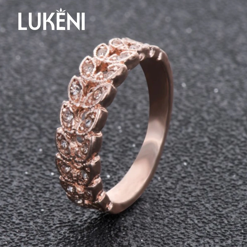 Lukeni модные кольца шоу элегантный темперамент ювелирные изделия для женщин