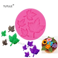 gadgets large leaf autumn fallsilicone rubber flexible food safe mould resin clay fondant gum paste candy chocolate mo