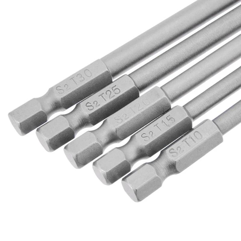 5 шт. 150 мм Отвертка Torx долгая электрическая отвертка с магнитным наконечником