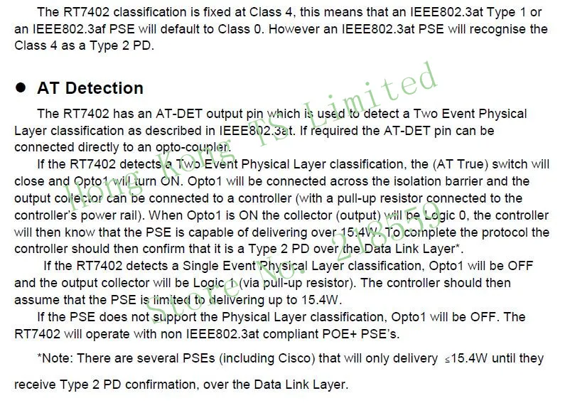 RT7402 POE Модуль RT7402-12V 2A DIP 30 Вт POE PD модуль