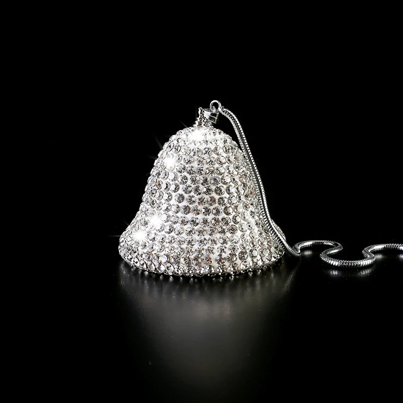 Хрустальная подвеска для автомобиля колокольчик с бриллиантами роскошные