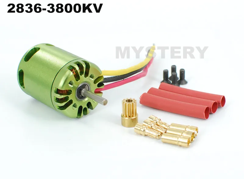 Внешний Бесколлекторный двигатель Mystery 2836 3800KV для радиоуправляемого вертолета 450