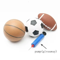 3 pcs sports balls baseball rugby football basketball playground ball toy set for kids children boys girls outdoor indoor play