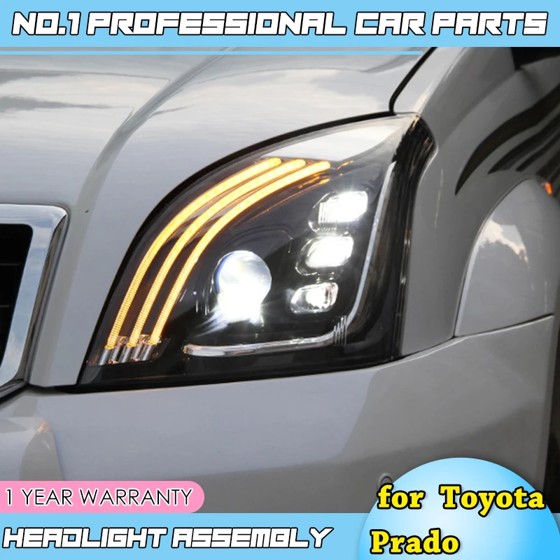 Автомобильные аксессуары налобный фонарь 2003-2009 для Toyota Prado все светодиодный