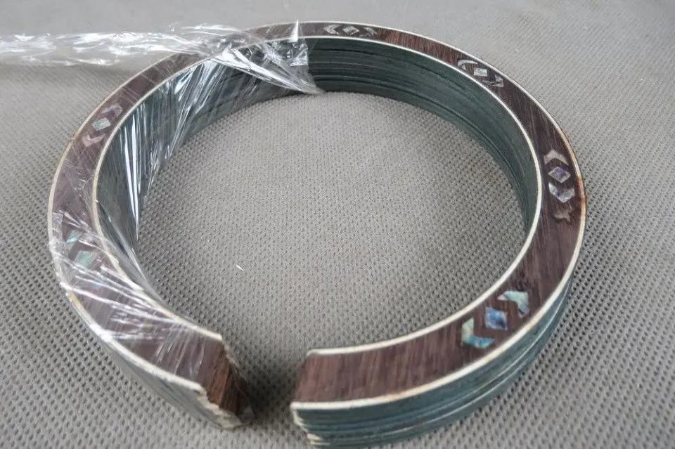 1 шт. новая акустическая гитара с деревянной инкрустацией (розовое дерево +