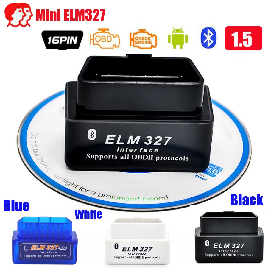 Диагностический сканер OBD2 Mini ELM327 Bluetooth интерфейс elm 327 V1.5 работает с Android Tourque|mini