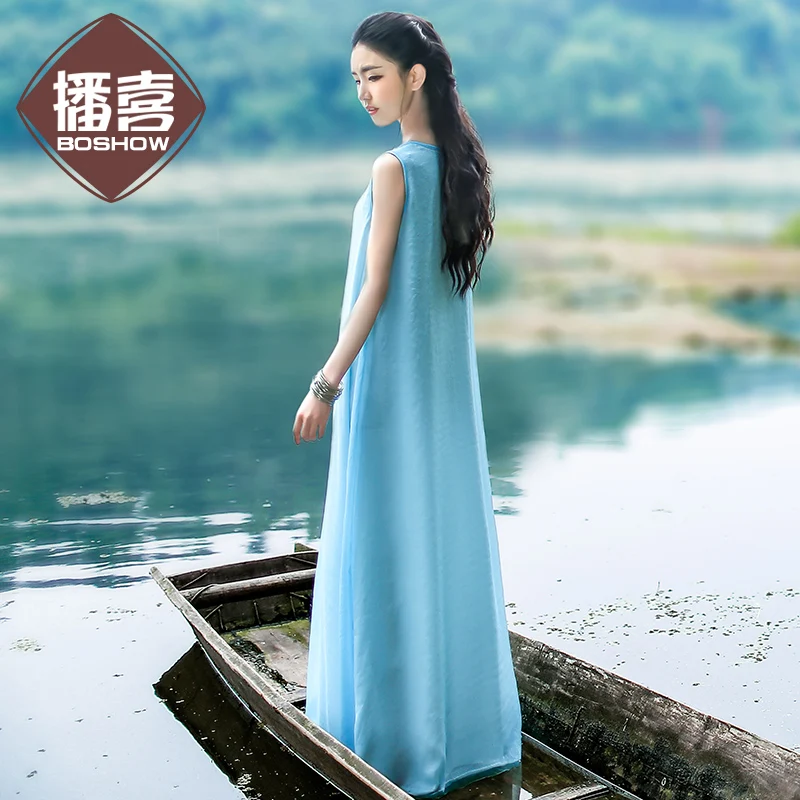 Женское платье LYNETTE'S летнее шифоновое цельное|summer women|2016 summerlynette's chinoiserie |