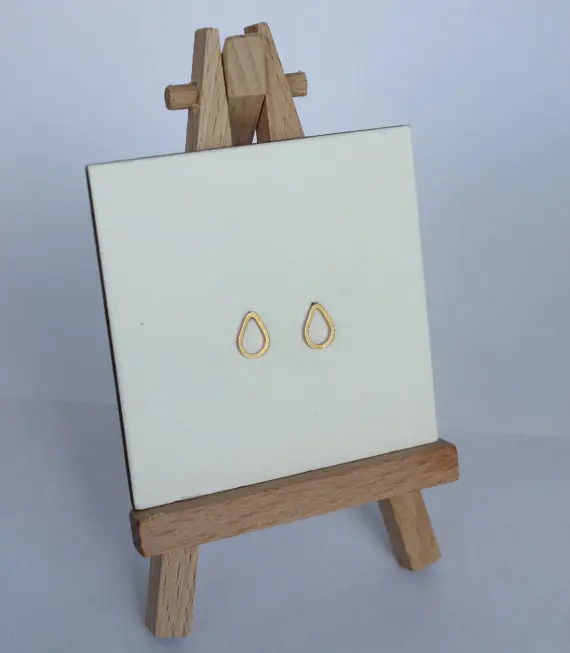 1 пара маленькие серьги-гвоздики в виде капли дождя | Украшения и аксессуары