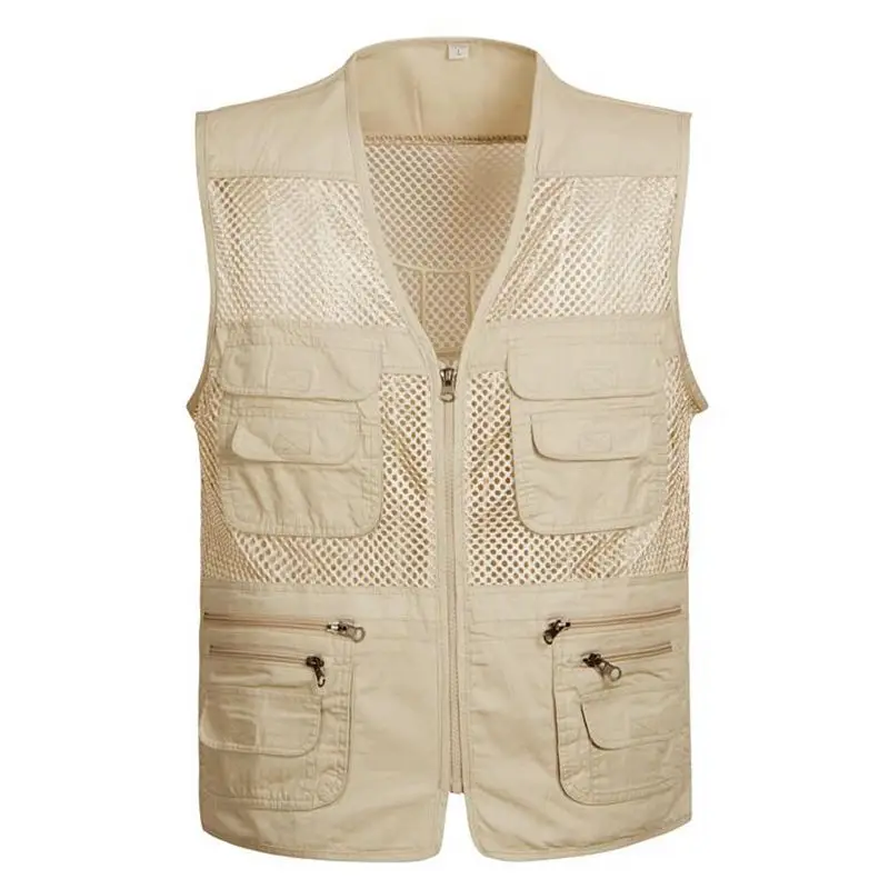 Men's Photographer Vest Multi-Pockets Cheap Vests Out-door Shooting Hunt Waistcoat Walking Travel plus size S-4XL | Мужская одежда