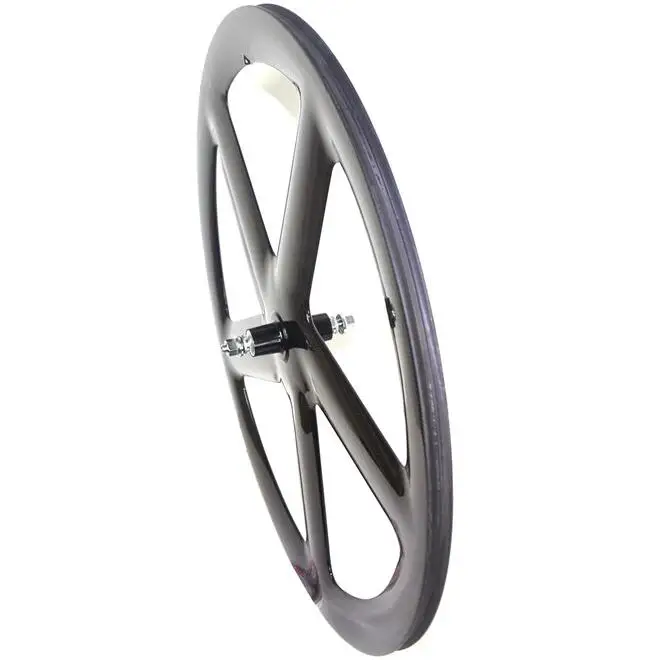 Изготовленный на заказ логотип углеродное 5 спицевое колесо или фиксированное