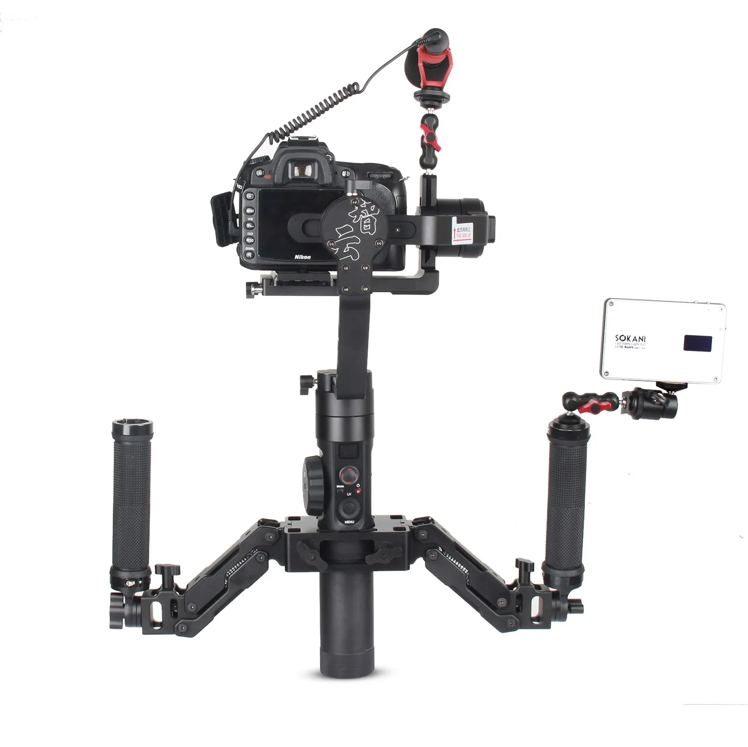 Z Axis 5 Весенняя двойная ручка ручной комплект для руля Zhiyun Crane 2/Crane Plus/Crane V2/Feiyu