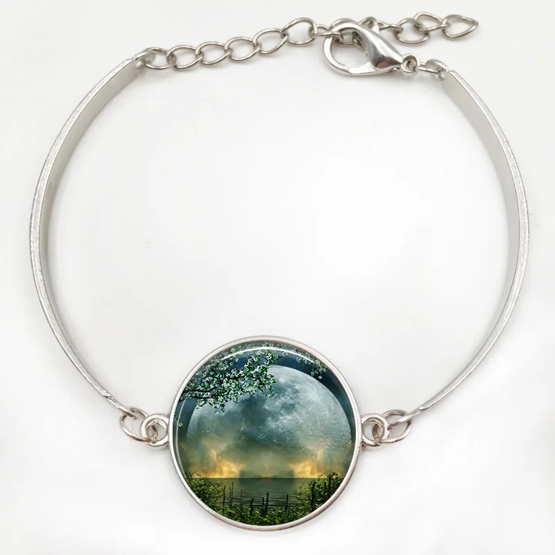 Летнее солнцестояние ожерелье с изображением полной луны ювелирных изделий