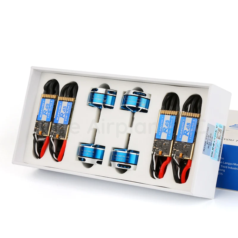4 шт. бесщеточный Квадрокоптер Sunnysky R2306 KV2300 KV2500 KV2700 ESC 45A CW CCW FPV для гонок|Детали и аксессуары| |