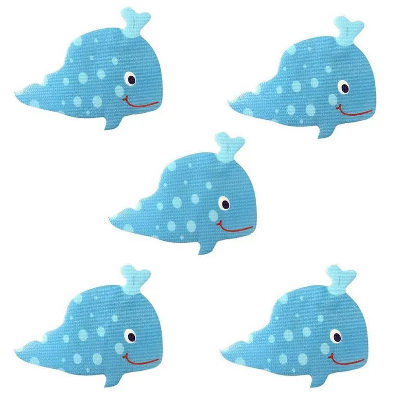 Blue 5 шт. Нескользящие наклейки для ванной, ванной, коврик для ванной комнаты, напольная ручка для душевой комнаты, 2 узора, 40 - Цвет: Blue