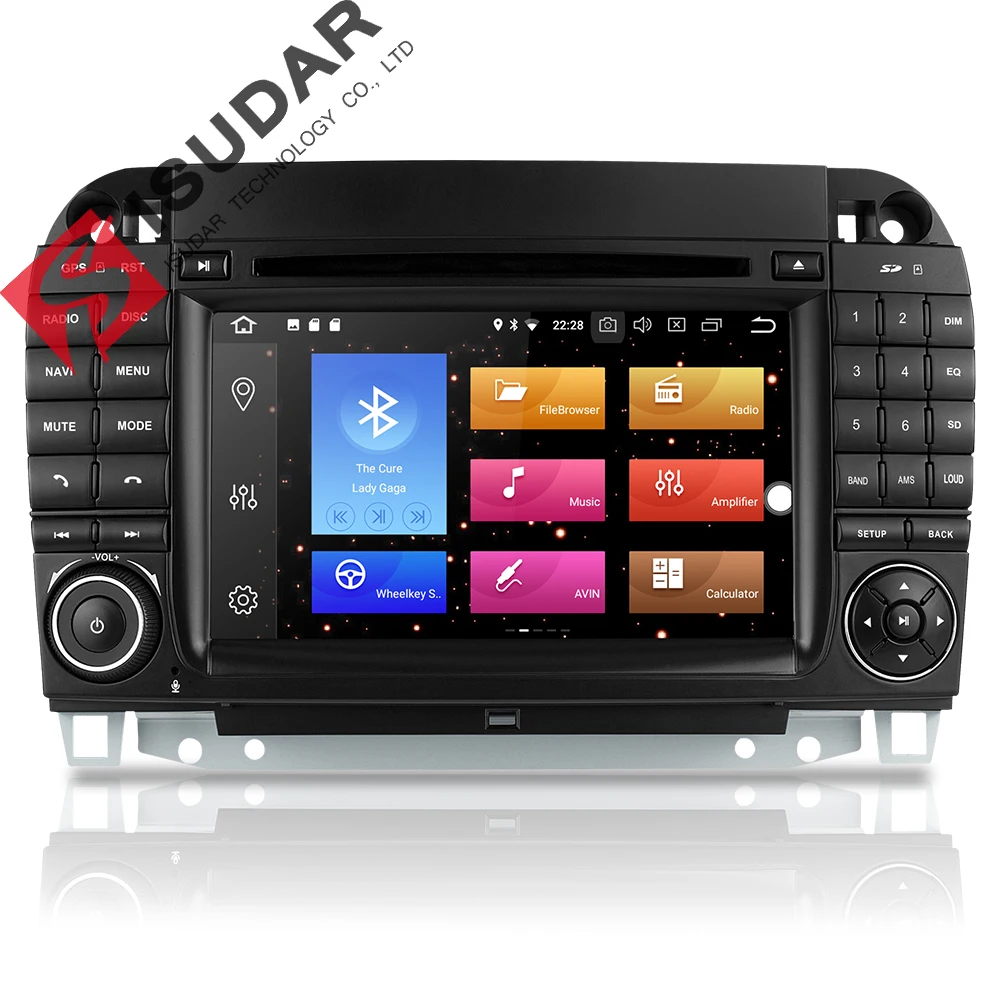 Isudar Автомагнитола 2 Din с 7 Дюймовым Экраном на Android 8.0 Для Автомобилей