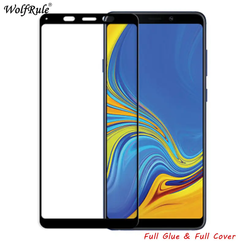 

LCD Screen Protector For Samsung Galaxy A9 2018 Full Glue Glass A9 Star Pro Full Cover Tempered Glass For Samsung A9S Phone Film