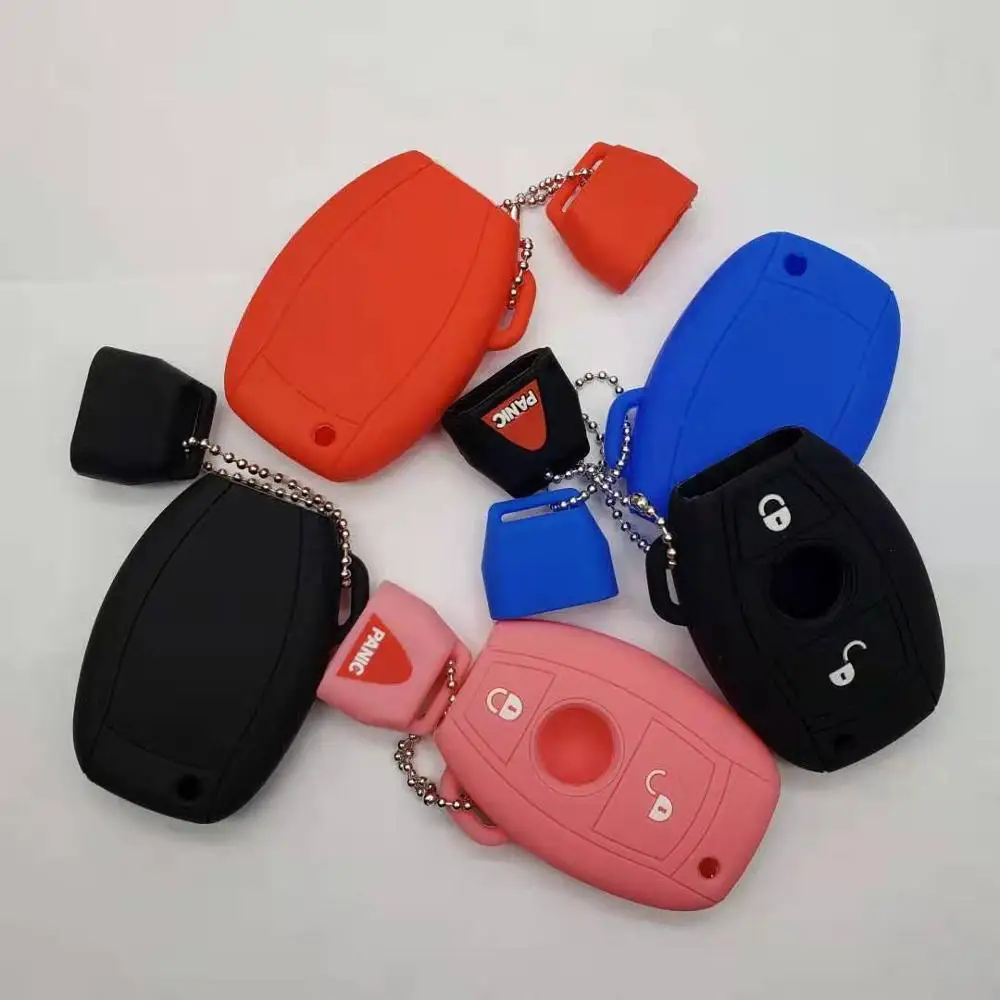 Ключ чехол для авто силиконовый 2 + 1/3 Кнопка сумка Mercedes Benz E S G CLK SLK мл класса BGA