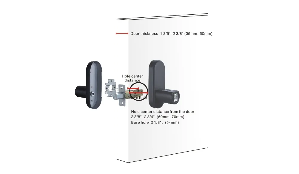 L6PCB лучший Умный Замок DIY APP электронная клавиатура RFID цифровой дверной замок для управления Airbnb-стандарт США