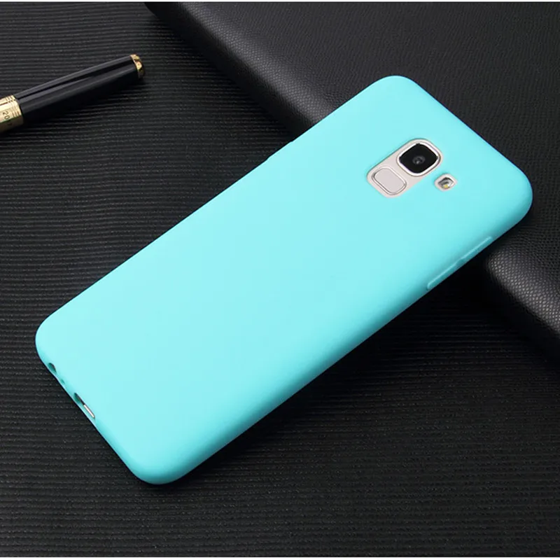Ультратонкий силиконовый чехол карамельного цвета для Samsung Galaxy J8 J7 J6 J5 J4 J3 Prime 2018