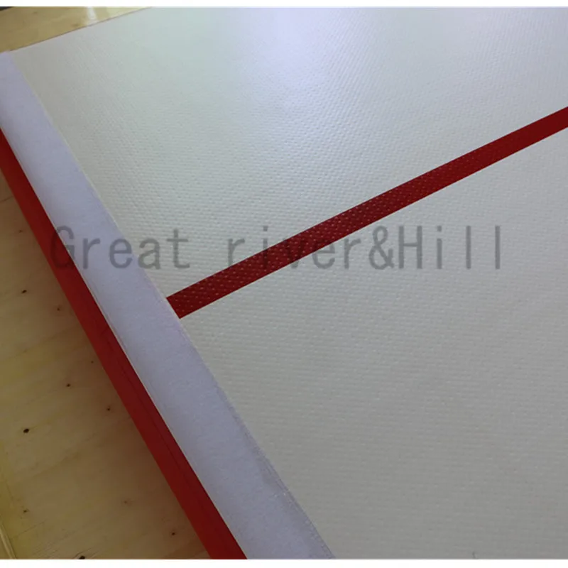 Great river hill gym mat inflatable air track not deformed red 10m x 1.5m 0.1m | Спорт и развлечения