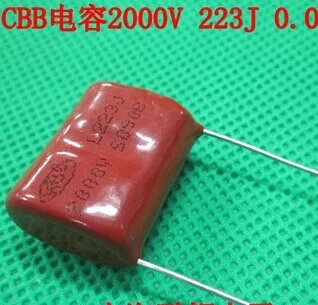 100 шт/1 лот CBB пленочные конденсаторы 223J 2000V 22NF 2KV P20mm новые и оригинальные