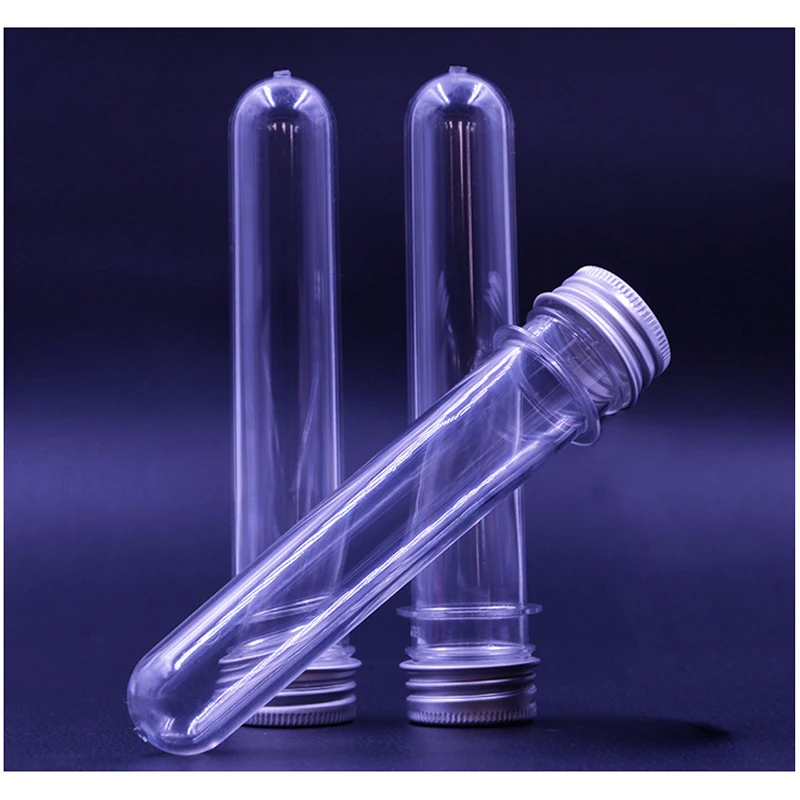

Clear 40ml Plastic Test Tube Bottle for Mask Peel Bath Salts Candy Cosmetic Travel Vials Make up Packing Bottle 50pcs/lot P046