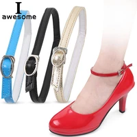 1 pair fashion design charm women convenient cowhide leather detachable shoes belt ankle shoe tie lady strap lace band for women
