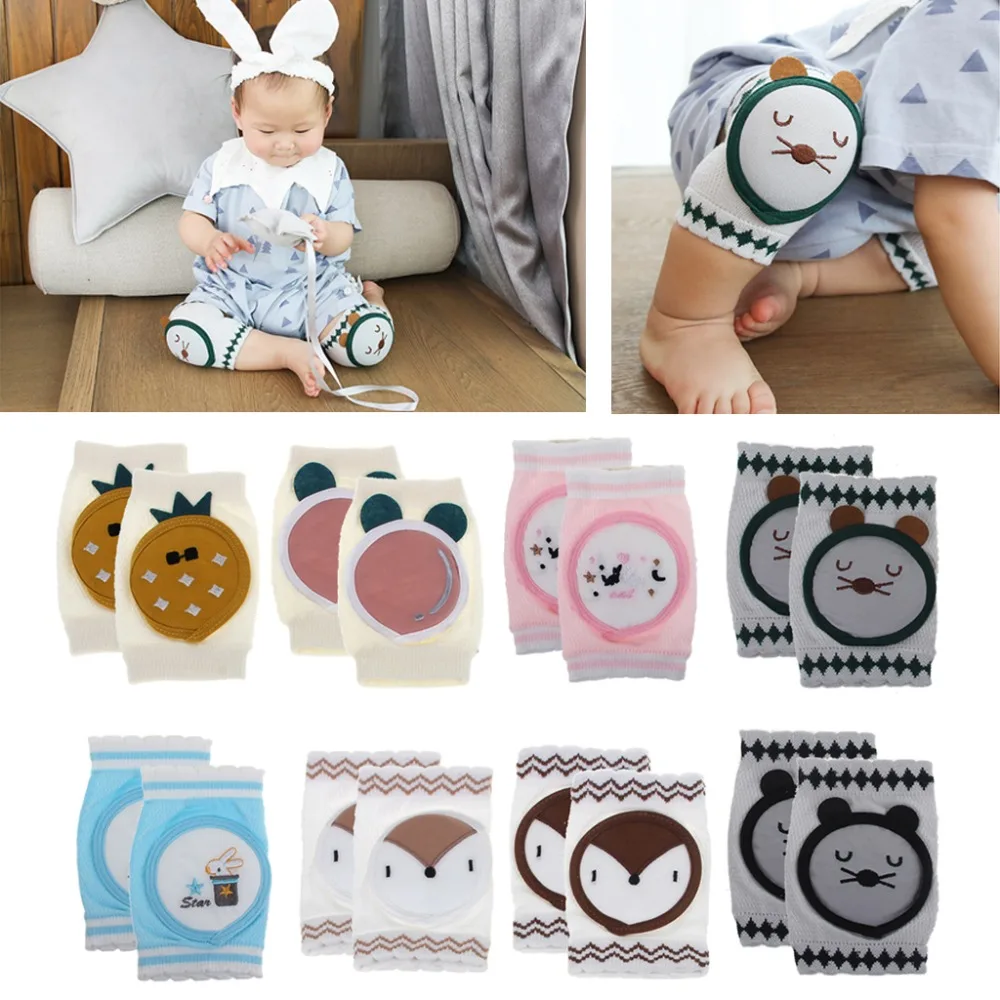 Детские наколенники Защитные Налокотники для ползания Детская грелка ног детей